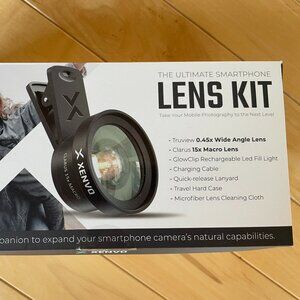 Xenvo Pro Lens Kit for iPhone and Android, Macro and Wide Angle Lens with LED Li